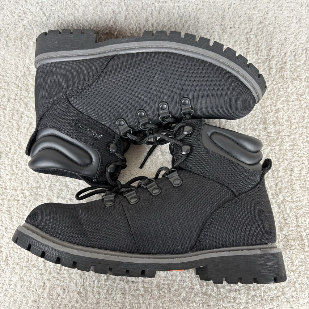 Lugz Boots Womens 6.5 Black Grotto Lace‎ Up Casual Chunky Thick Sole - Picture 2 of 14